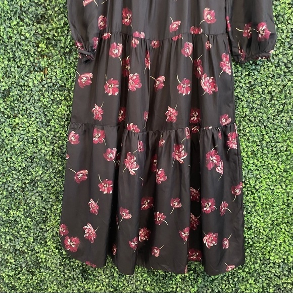 Nicholas Silk Floral Tiered Maxi Dress Black - Picture 4 of 10